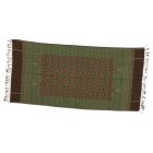 Stola femme 215x105 vert-marron élégant châle femme