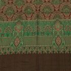 Stola femme 215x105 vert-marron élégant châle femme