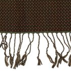 Stola femme 215x105 vert-marron élégant châle femme