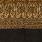 Écharpe élégante dorée-noire 215x105 mince écharpe femme