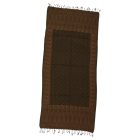 Élégante écharpe femme 215x105 vert foncé à motifs authentiques