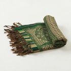 Grande écharpe verte 215x105 grand châle pour femme et homme