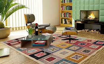 tapis multicolores