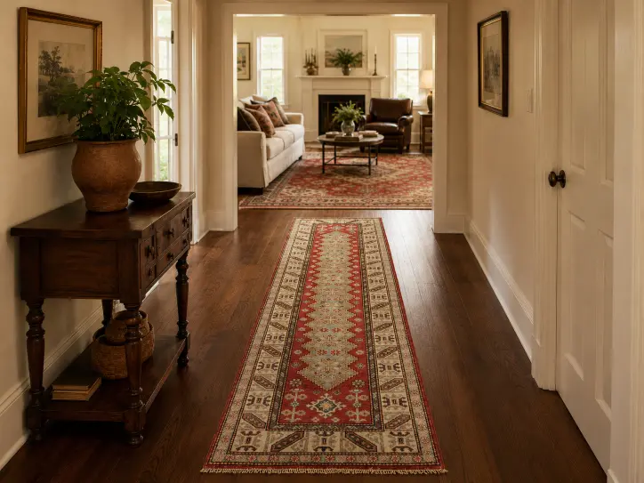 Un tapis long pour décorer une zone de passage