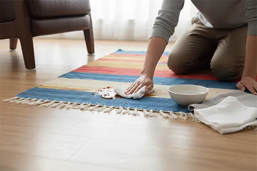 nettoyage d’un Kilim en coton