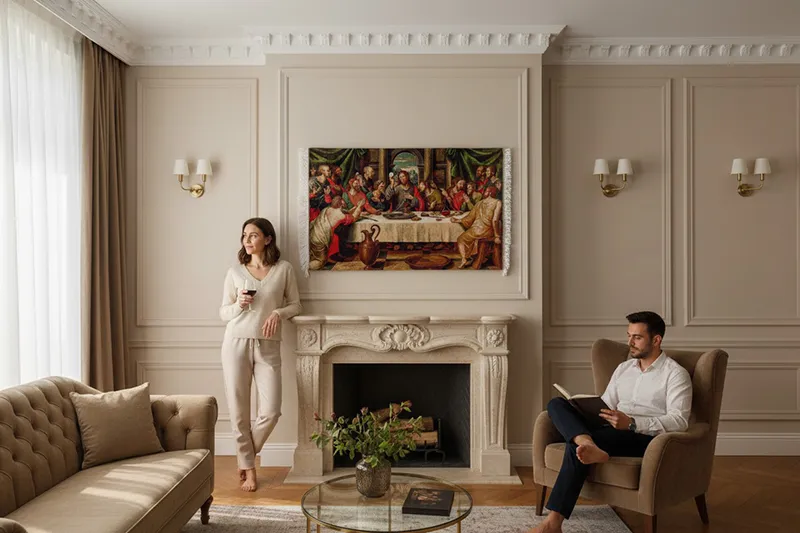 Tapis de style gobelin - à accrocher au mur